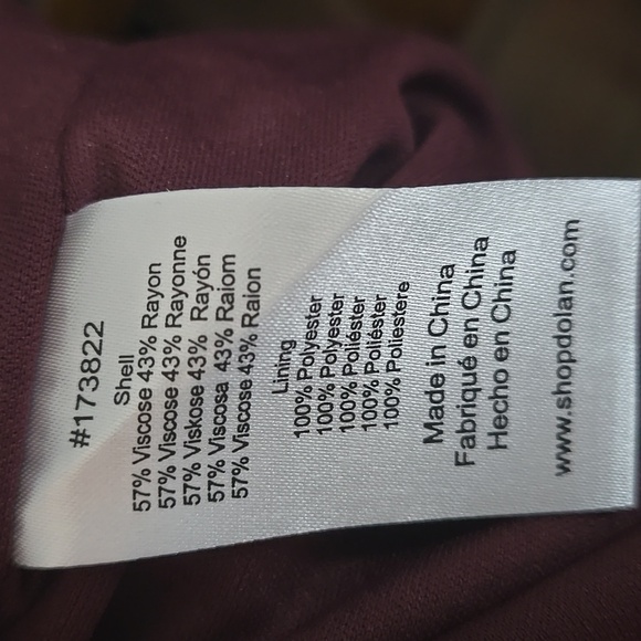 ANTHROPLOGIE Dolan Ruched Ruffle Mini Skirt Size Small in Red Purple Black Boho - Picture 10 of 10